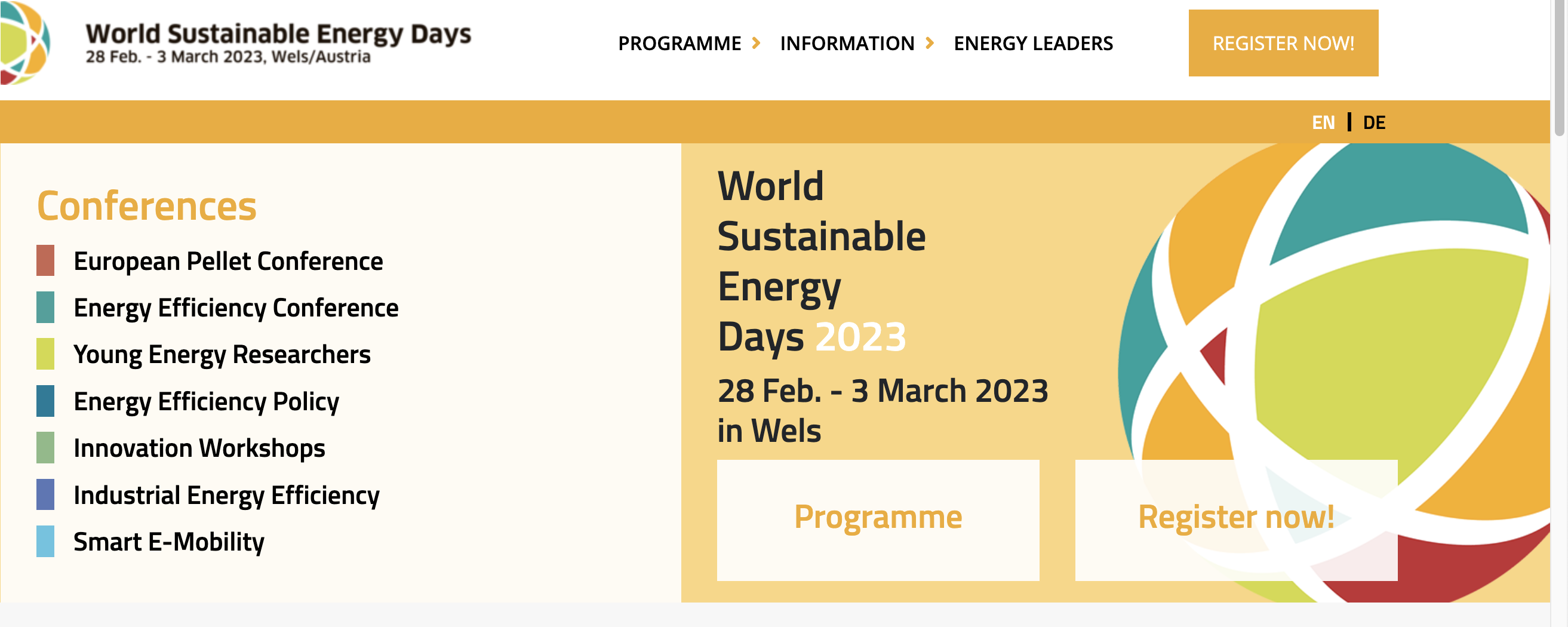 World Sustainable Energy Days 2023 World Sustainable Energy Days